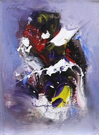 S. M. Naqvi, 10 x 14 Inch, Acrylic on Canvas, Abstract Painting, AC-SMN-052